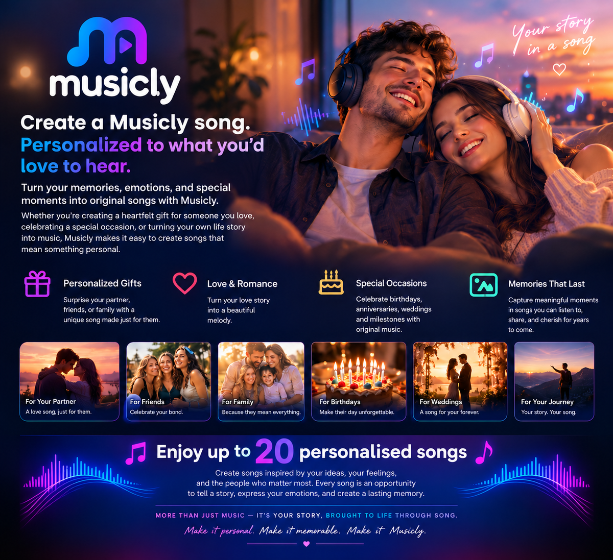 Musicly Premium — 20 Songs (Valid Upto 1 Year)